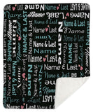 London Girls Sherpa Blanket