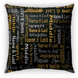 London Girls Gold Pillow