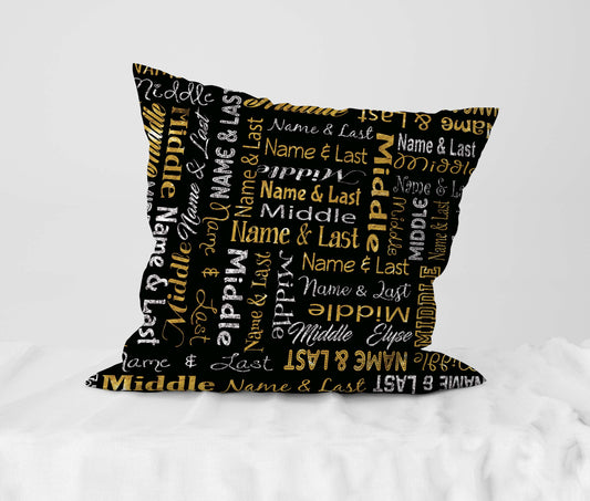 London Girls Gold Pillow