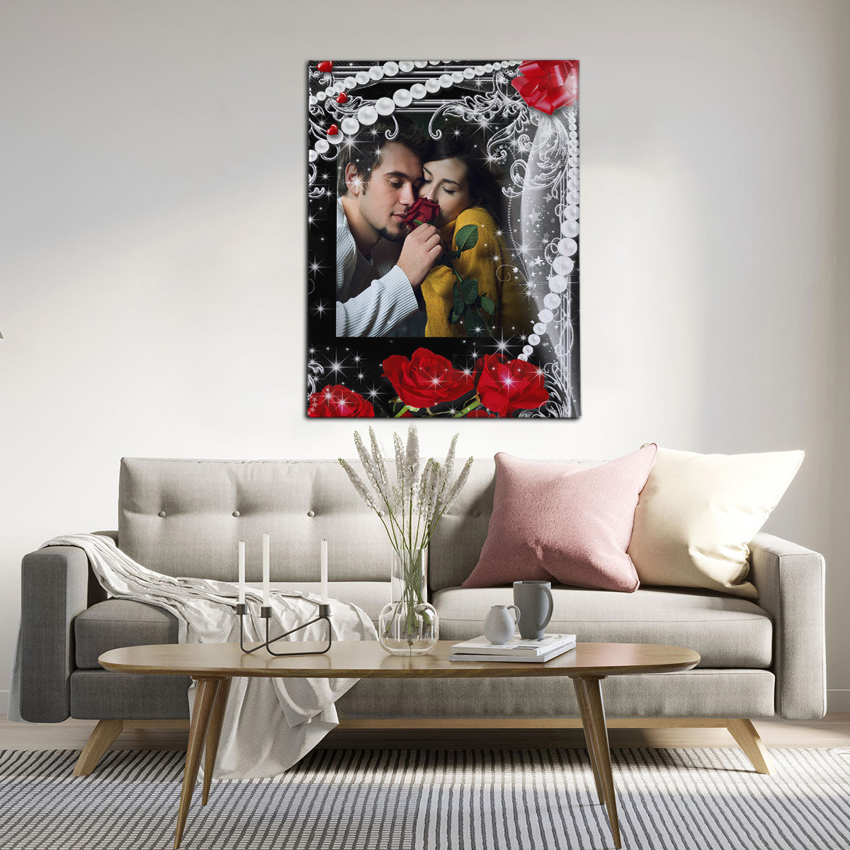 Love Roses Canvas Art