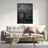 Loving Dad Lion Canvas Art