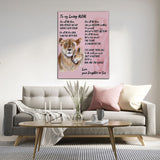 Loving Mom Lion Canvas Art