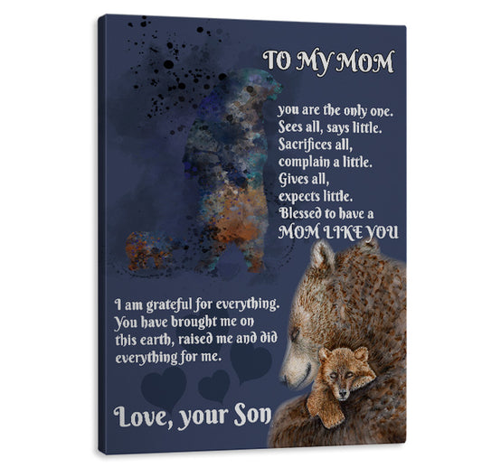 Mama Bear Canvas Art