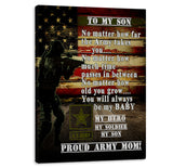 My Son Army Mom Canvas Art