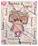 Owl Girls Super Plush Blanket