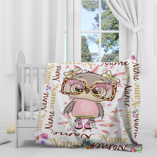 Owl Girls Super Plush Blanket