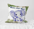 Blue Baby Elephant Pillow