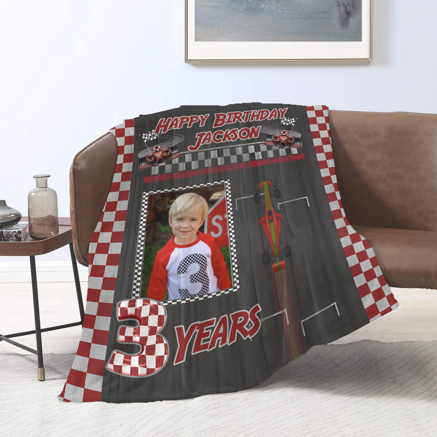 Racing Birthday Velvet Blanket