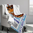 Giraffe Boys Sherpa Blanket