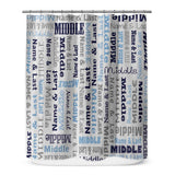 Simple Boys Shower Curtain