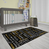 Simple Gold Boys Rug