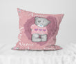 Teddy Bear Girls Pillow