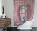 Teddy Bear Girls Shower Curtain