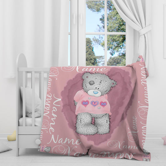 Teddy Bear Girls Super Plush Blanket