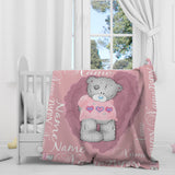 Teddy Bear Girls Super Plush Blanket