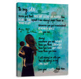 To my Son Canvas Art