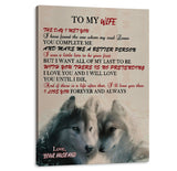 Wolf To my Wife Canvas Art