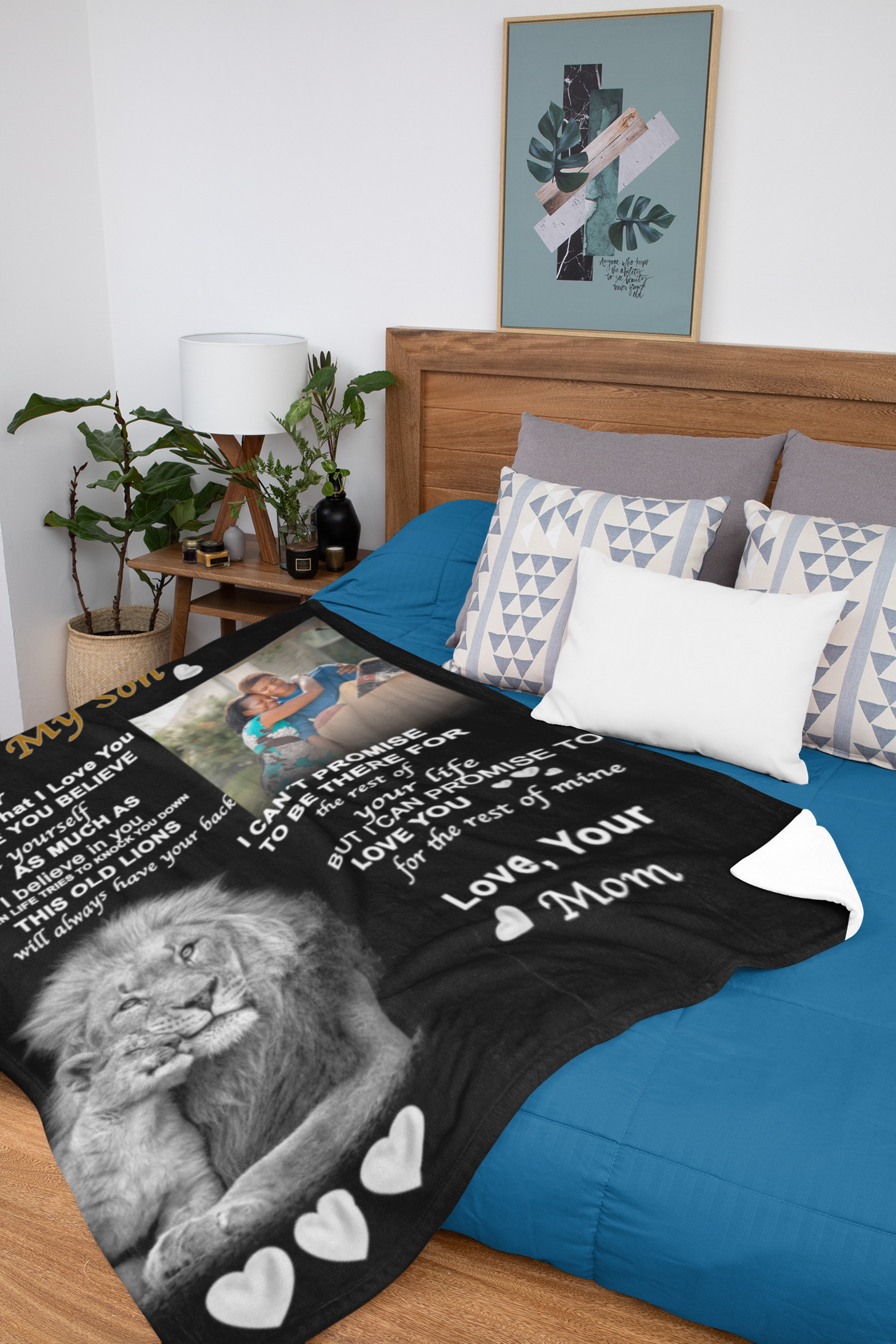 Son Lion Velvet Blanket