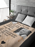 In Loving Memory Wood Velvet Blanket